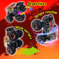 New 1:14 All Terrain Off-Road 2.4Ghz Remote Control Monster Trucks for Boys with LED Lights, Upright 360° Swivel and Special Steering Design, RC Car Toys for Kids Ages 6+ (Orange)