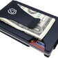 Blue Hunter Carbon Fiber Wallet for Men, Airtag, RFID Blocking Minimalist Credit Card Holder Wallet Gift for Husband Dad Wife Slim Money Clip Wallet