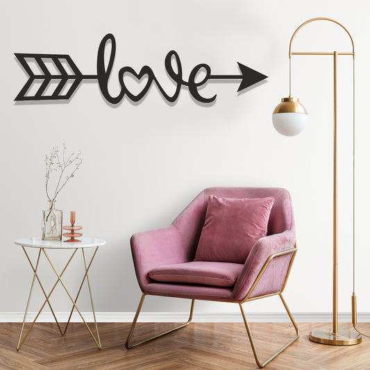 Love Arrow Metal Design,Love Metal Design,Nature Wall Art,home Decor,Home Wall Hangings
